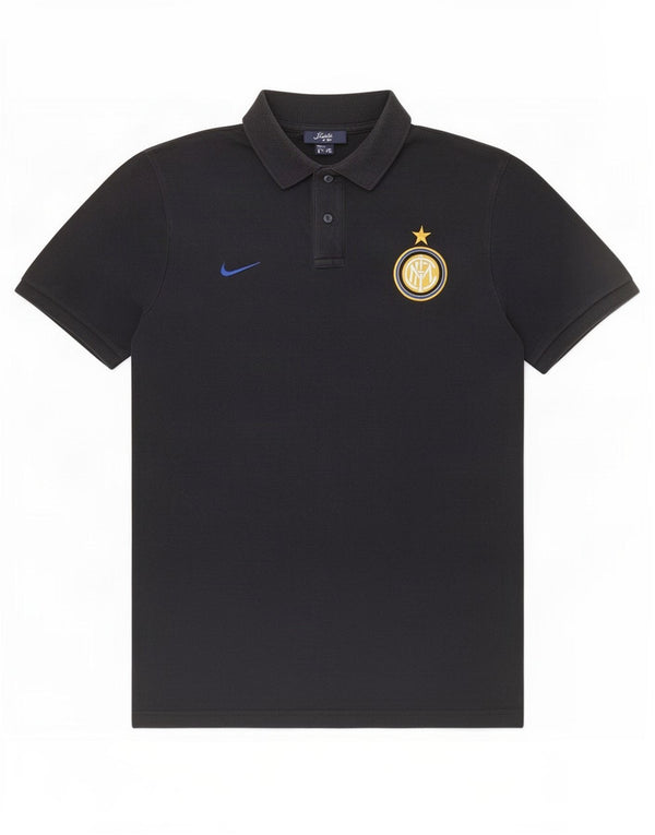 Polo Nike Inter da uomo in cotone nero medio