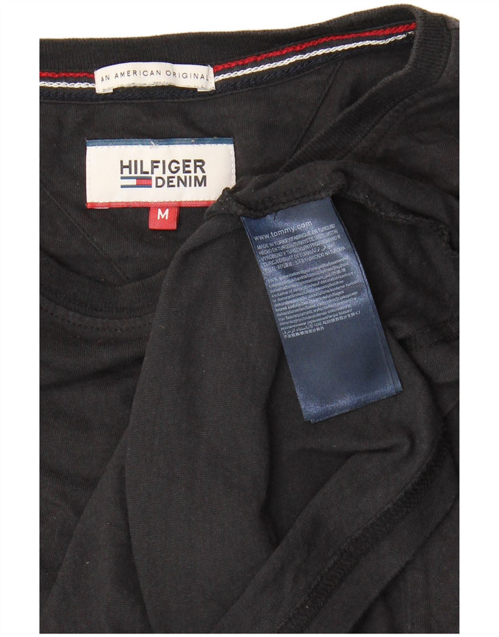 T-shirt da uomo Tommy Hilfiger Top in cotone nero medio