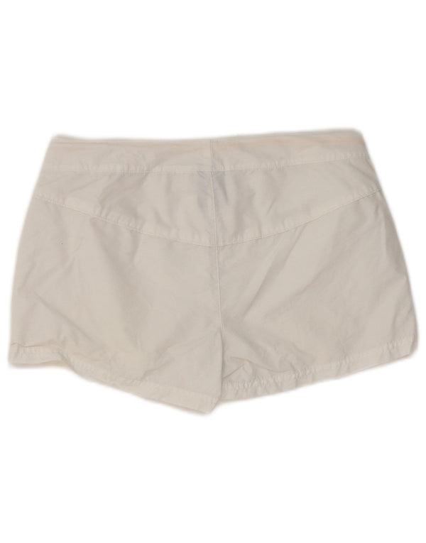 Pantaloncini casual da donna NIKE UK 12 medi W32 bianchi