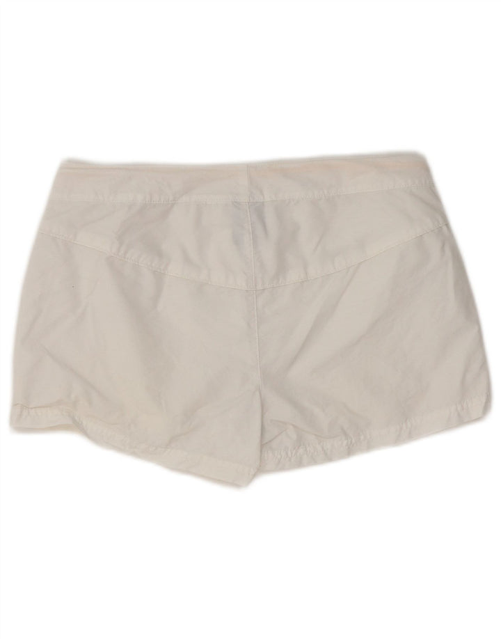 Pantaloncini casual da donna NIKE UK 12 medi W32 bianchi