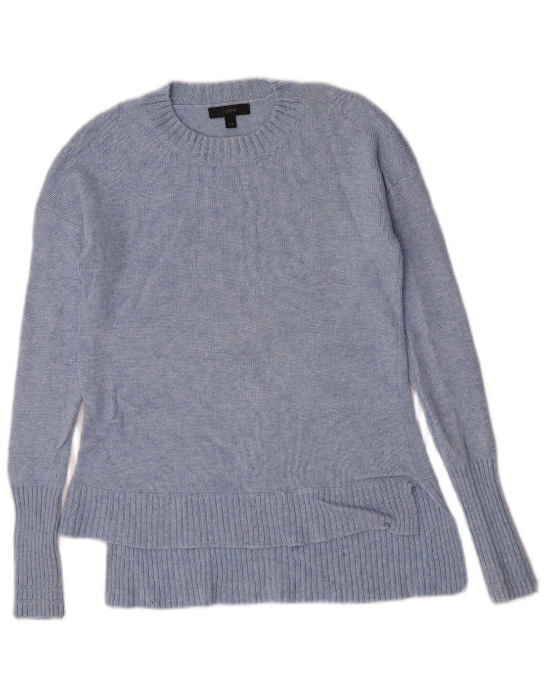 J. Crew Maglione maglione girocollo da donna UK 2 2XS Lana blu