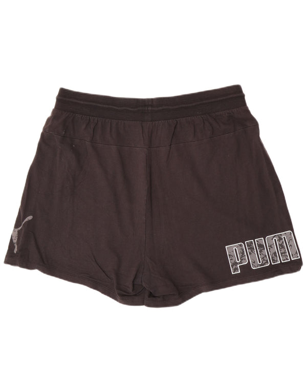 Pantaloncini sportivi grafici da donna Puma 2XL cotone nero