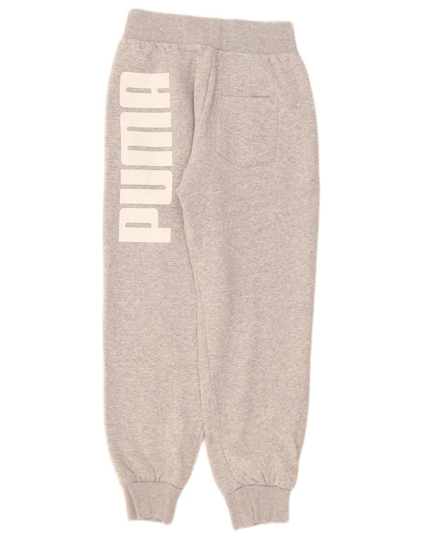 Pantaloni da tuta con grafica da donna Puma Joggers UK 4 XS Cotone chiazzato grigio