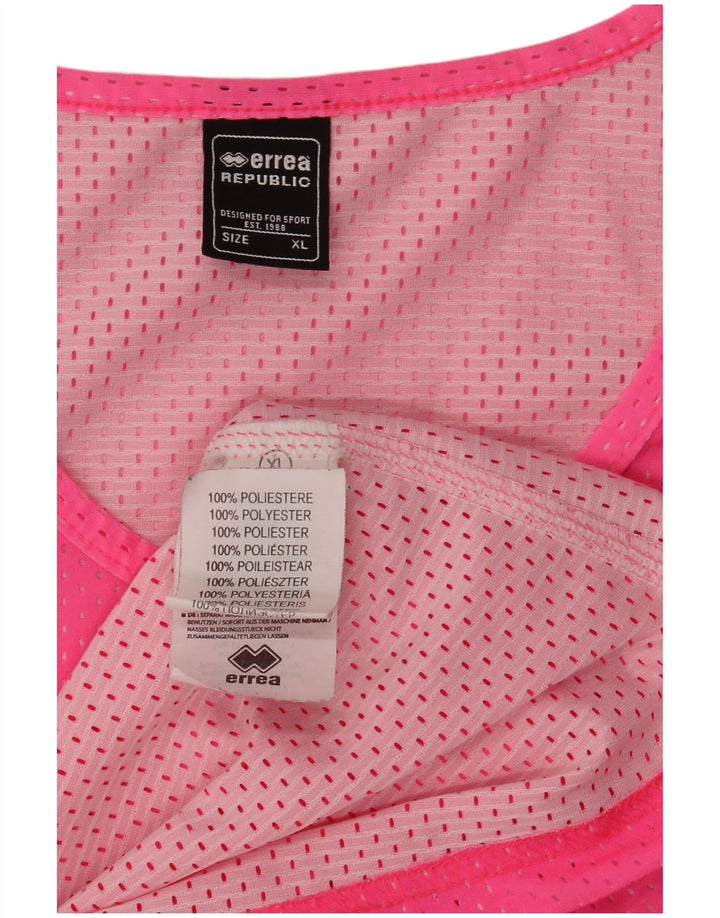 Errea Canottiera grafica da donna UK 18 XL Poliestere floreale rosa