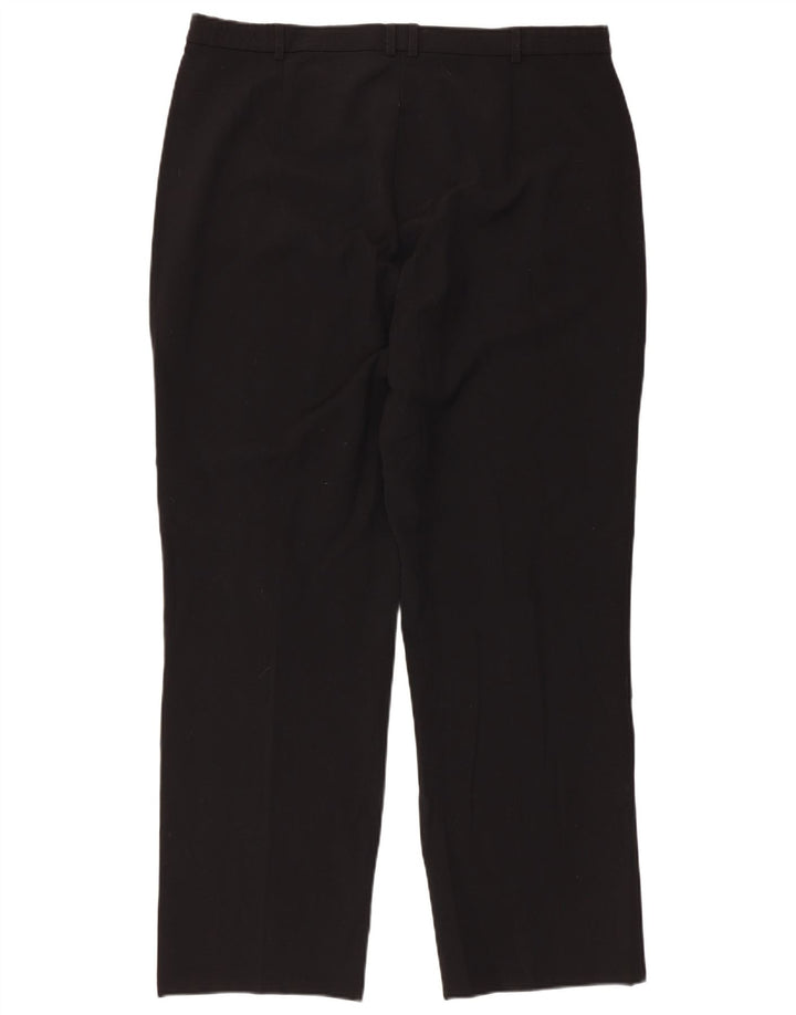 Pantaloni casual dritti da donna Marks & Spencer taglia 16 W36 L29 neri