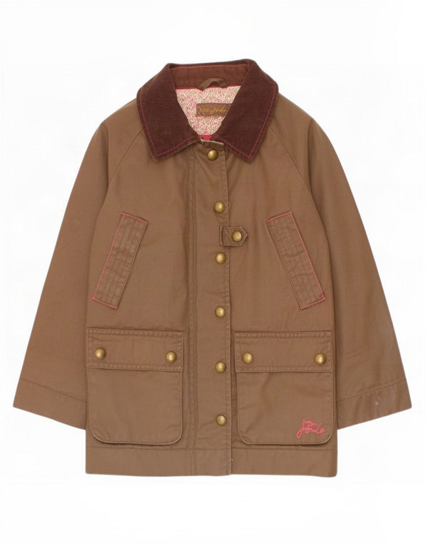 Giacca Joules Bambina In Cotone Cerato 4-5 Anni Marrone