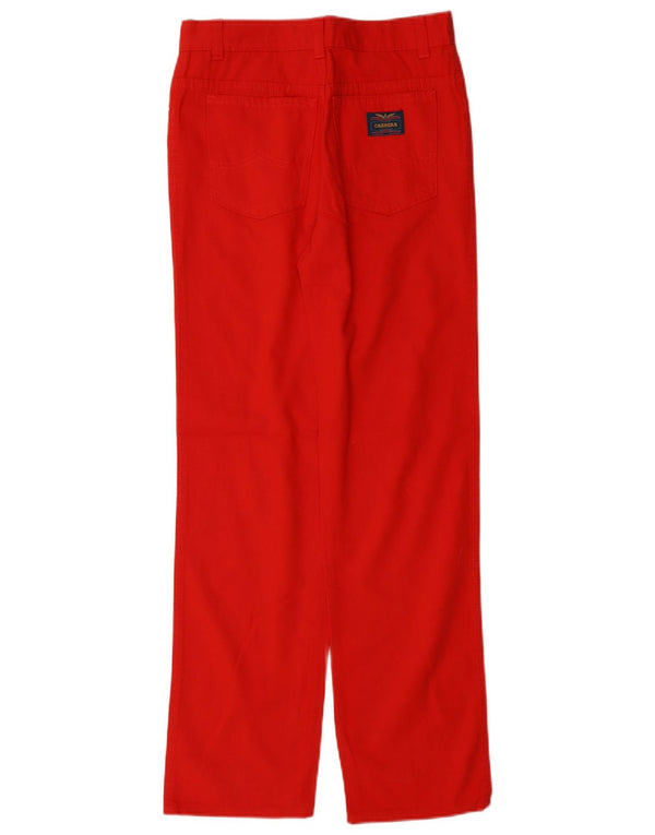Pantaloni casual dritti per ragazze Carrera 13-14 anni W28 L28 cotone rosso