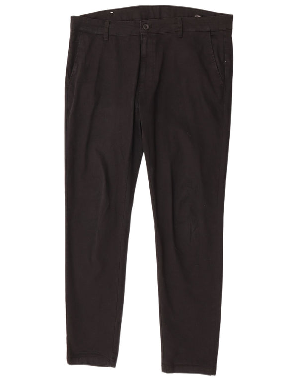 Pantaloni chino slim da uomo Zara EU 44 Large W34 L32 cotone nero