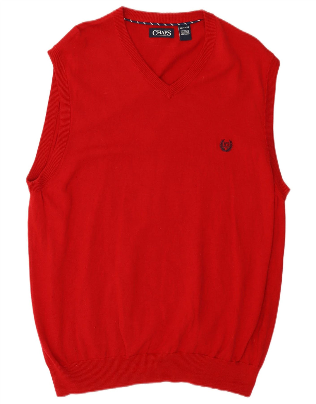 Canottiera da uomo Chaps XL rossa in cotone
