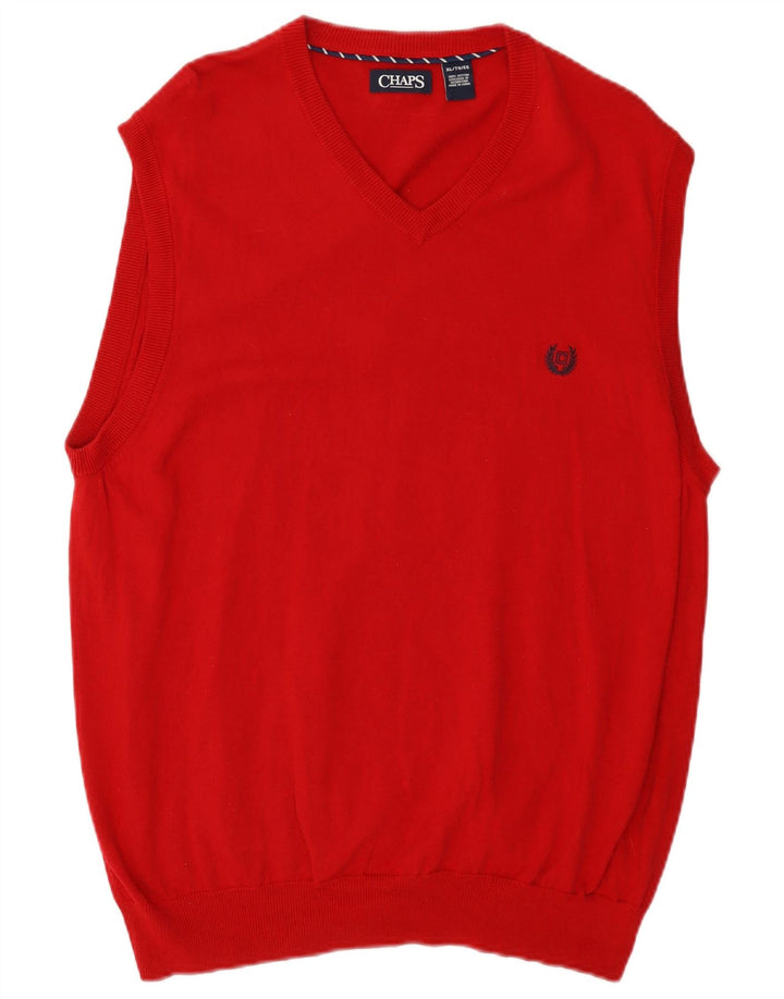 Canottiera da uomo Chaps XL rossa in cotone