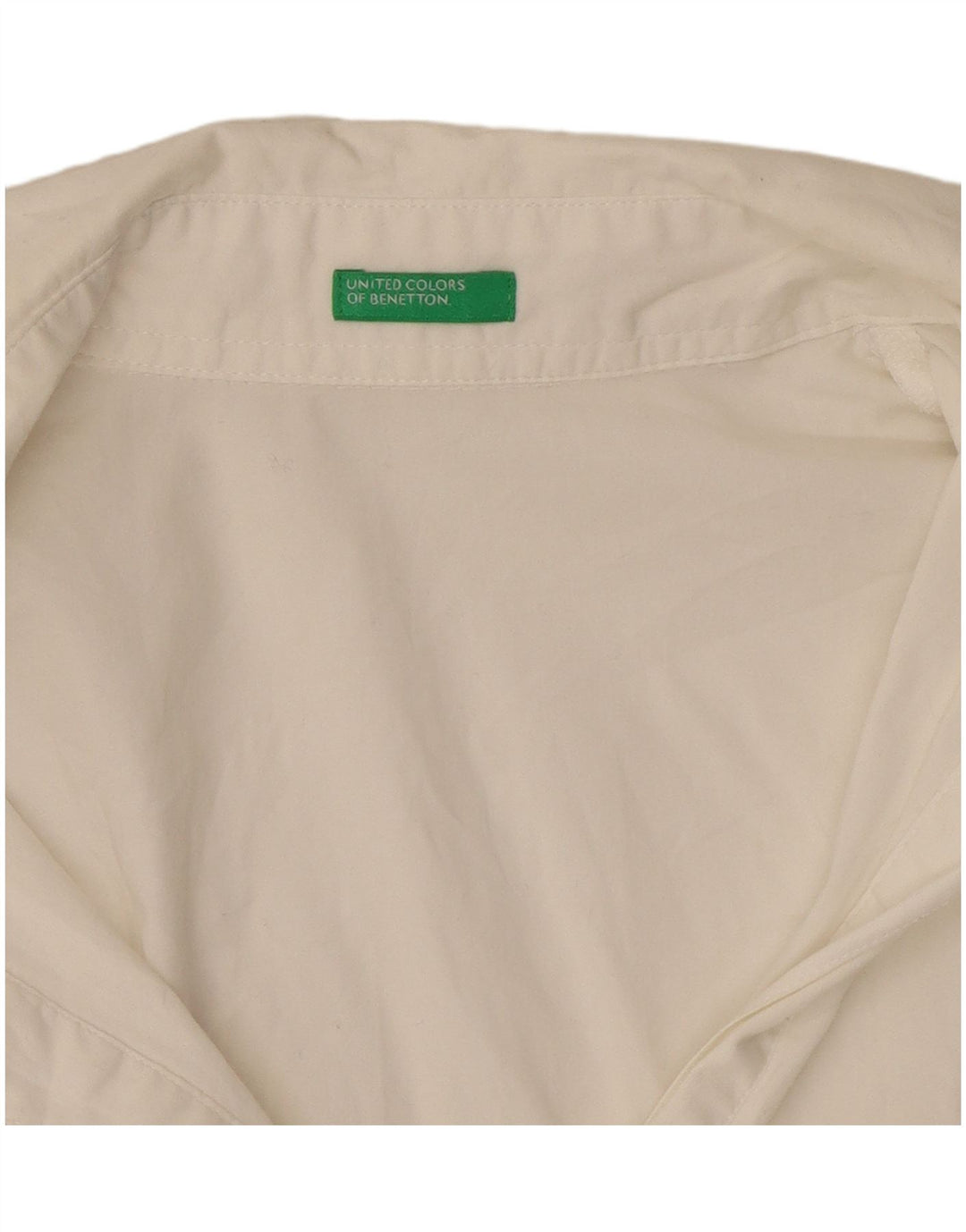 Camicia pullover da donna Benetton UK 10 piccola bianca