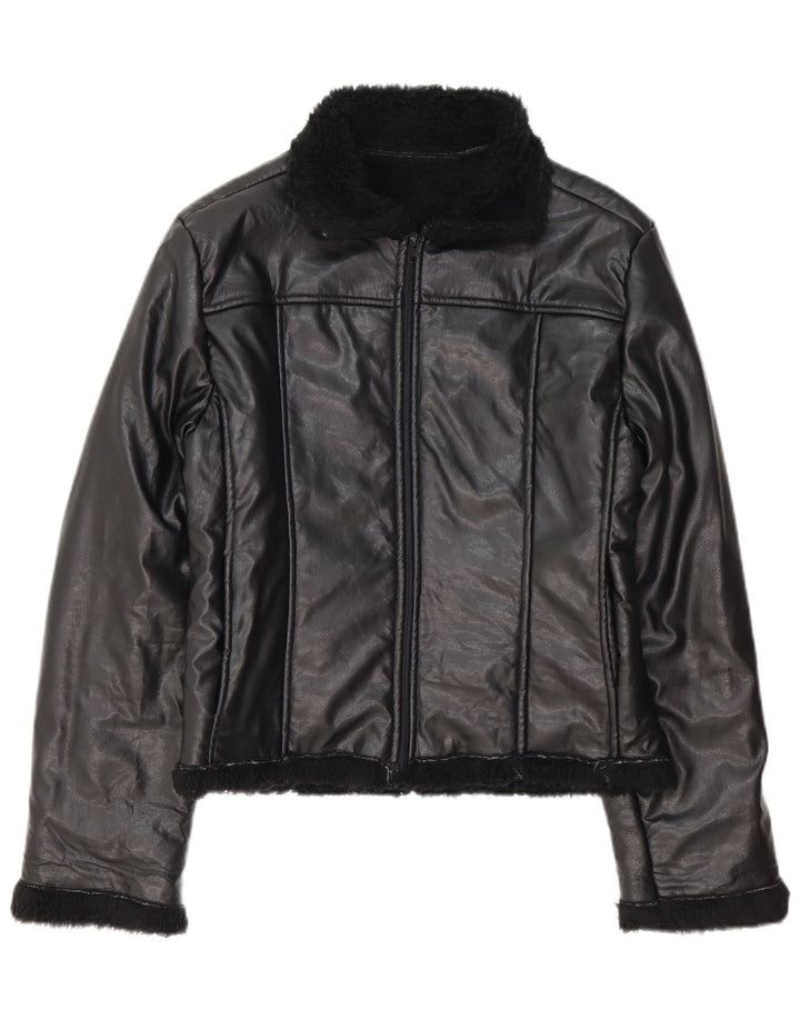 Giubbotto in shearling da donna REDS UK 12 medio nero