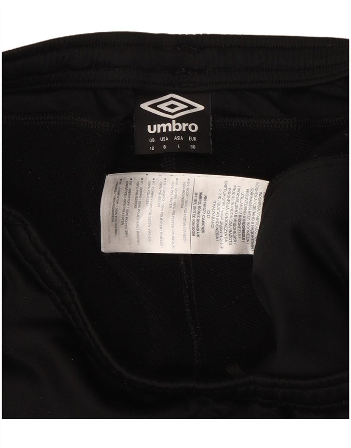 Pantaloni da tuta da donna Umbro UK 12 Poliestere floreale nero medio