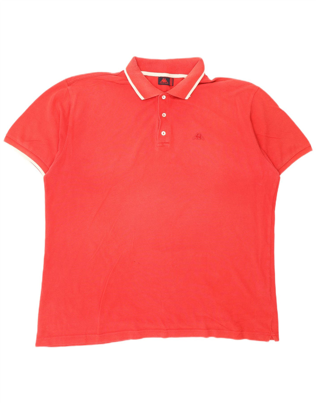 Polo da uomo KAPPA 2XL rossa in cotone