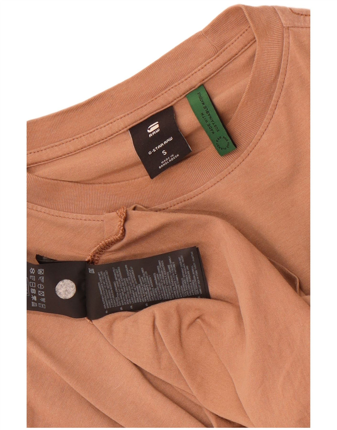 T-shirt da uomo G-Star piccola in cotone beige