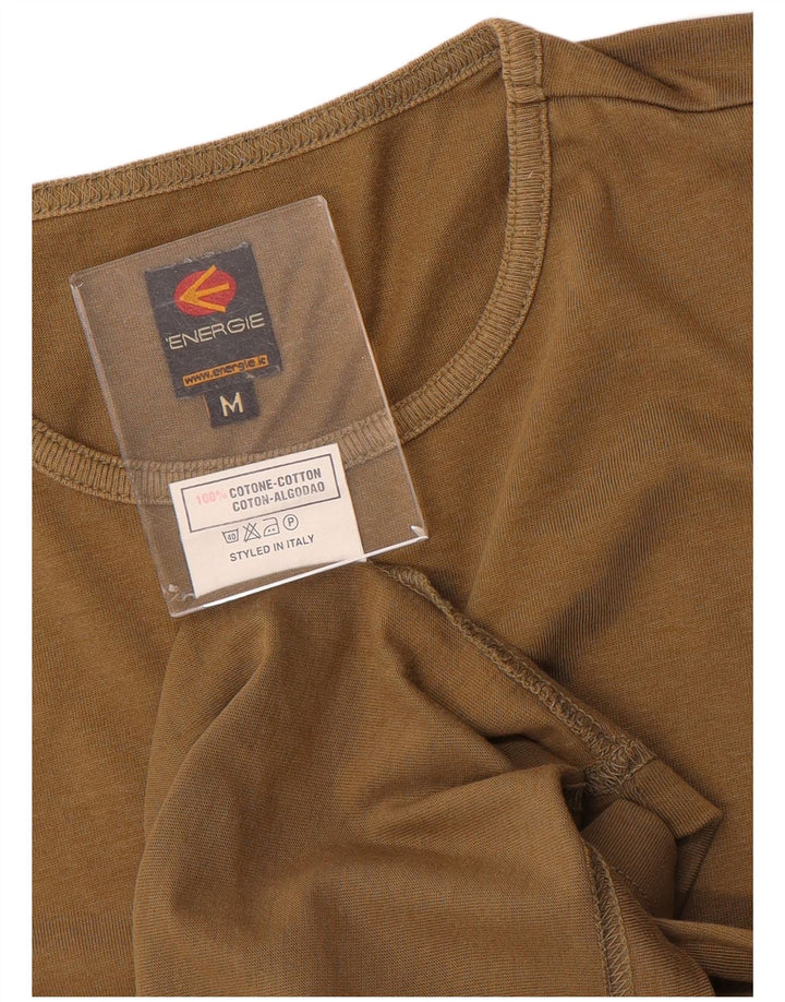 T-shirt da uomo Energie Top in cotone beige medio