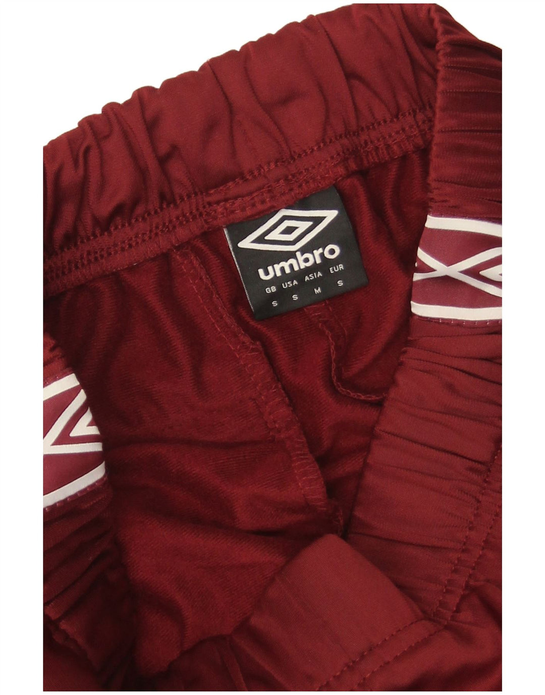 Pantaloni da tuta con grafica Umbro da uomo piccoli in poliestere bordeaux