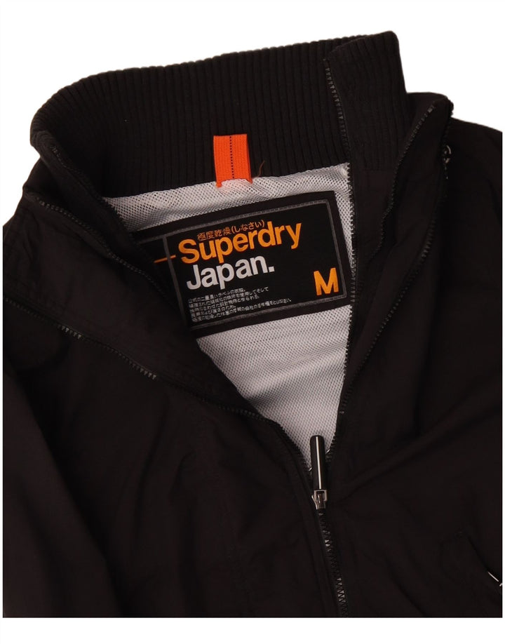Giacca a vento da donna SUPERDRY UK 14 poliestere nero medio
