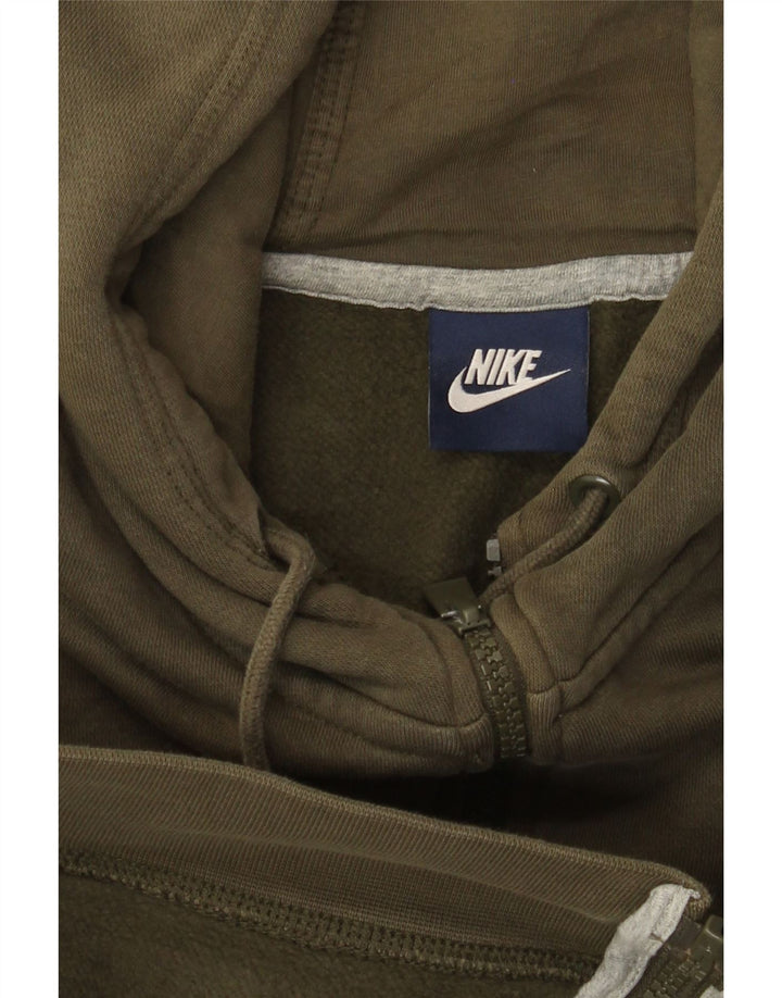 Felpa con cappuccio e zip Nike da uomo 2XL Cachi