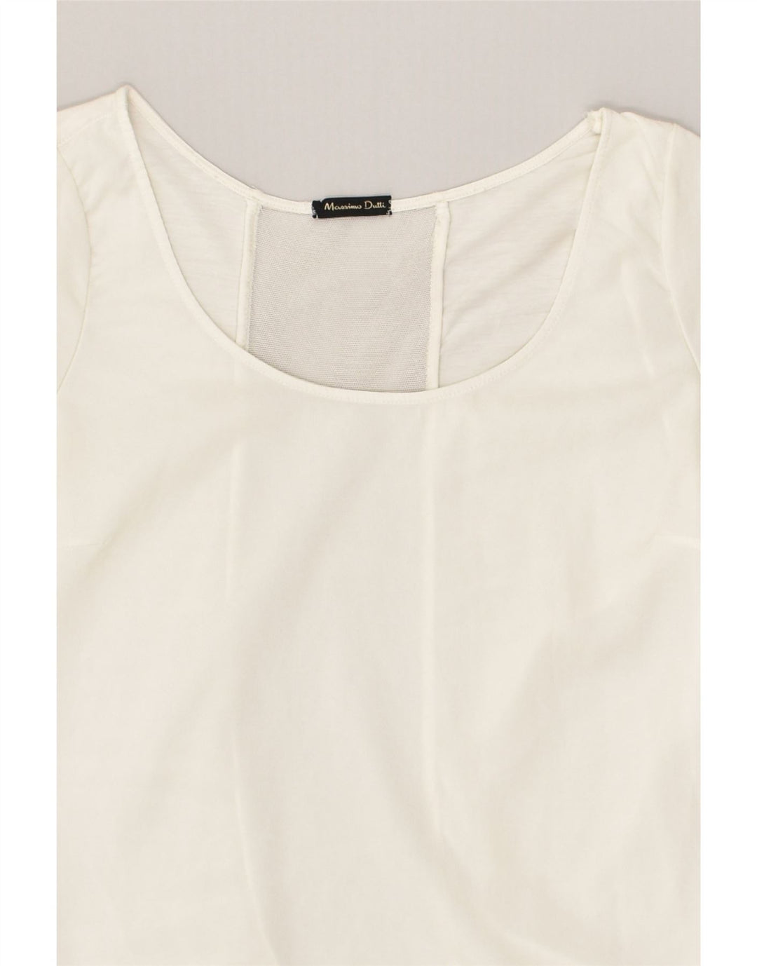 MASSIMO DUTTI Womens T-Shirt Top UK 10 Small White | Vintage Massimo Dutti | Thrift | Second-Hand Massimo Dutti | Used Clothing | Messina Hembry 