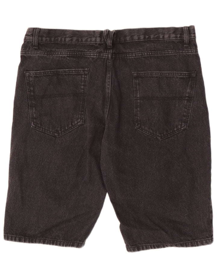 Pantaloncini di jeans da uomo Pierre Cardin W36 grande cotone nero