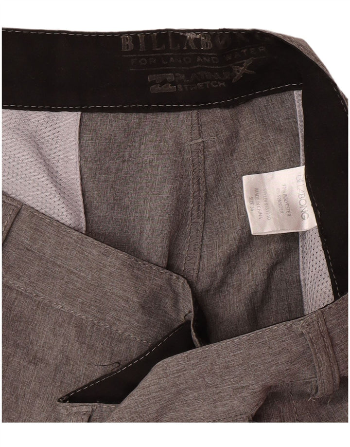 Pantaloncini chino da uomo Billabong W36 grandi poliestere grigio
