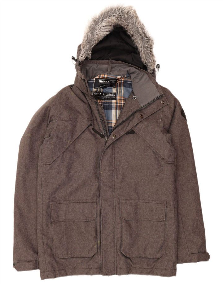 Giacca a vento con cappuccio da uomo O'Neill UK 36 Small Poliestere grigio