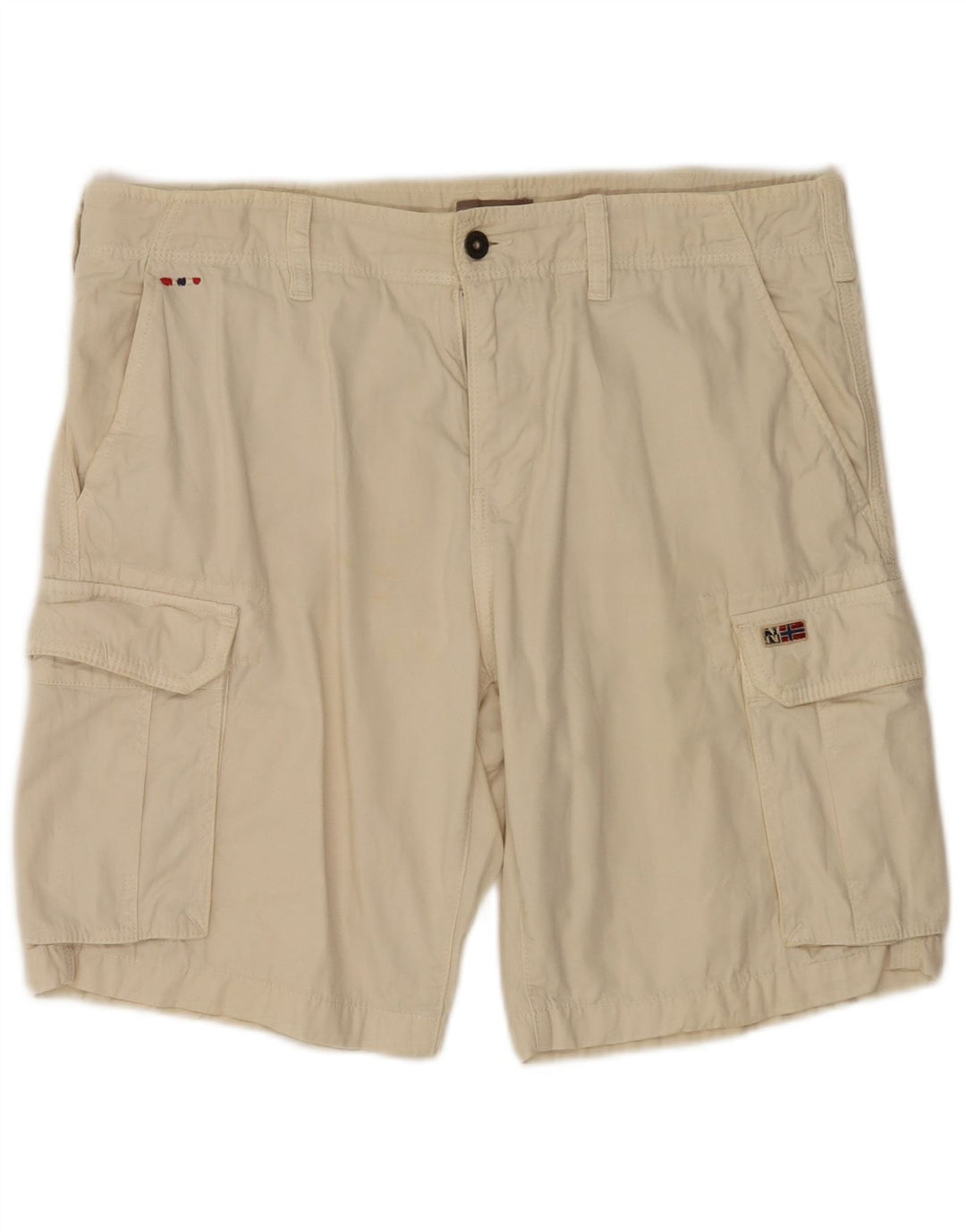 Pantaloncini cargo da uomo Napapijri W33 in cotone beige medio