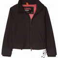 Giacca antipioggia da donna Superdry UK 16 grande nylon nero