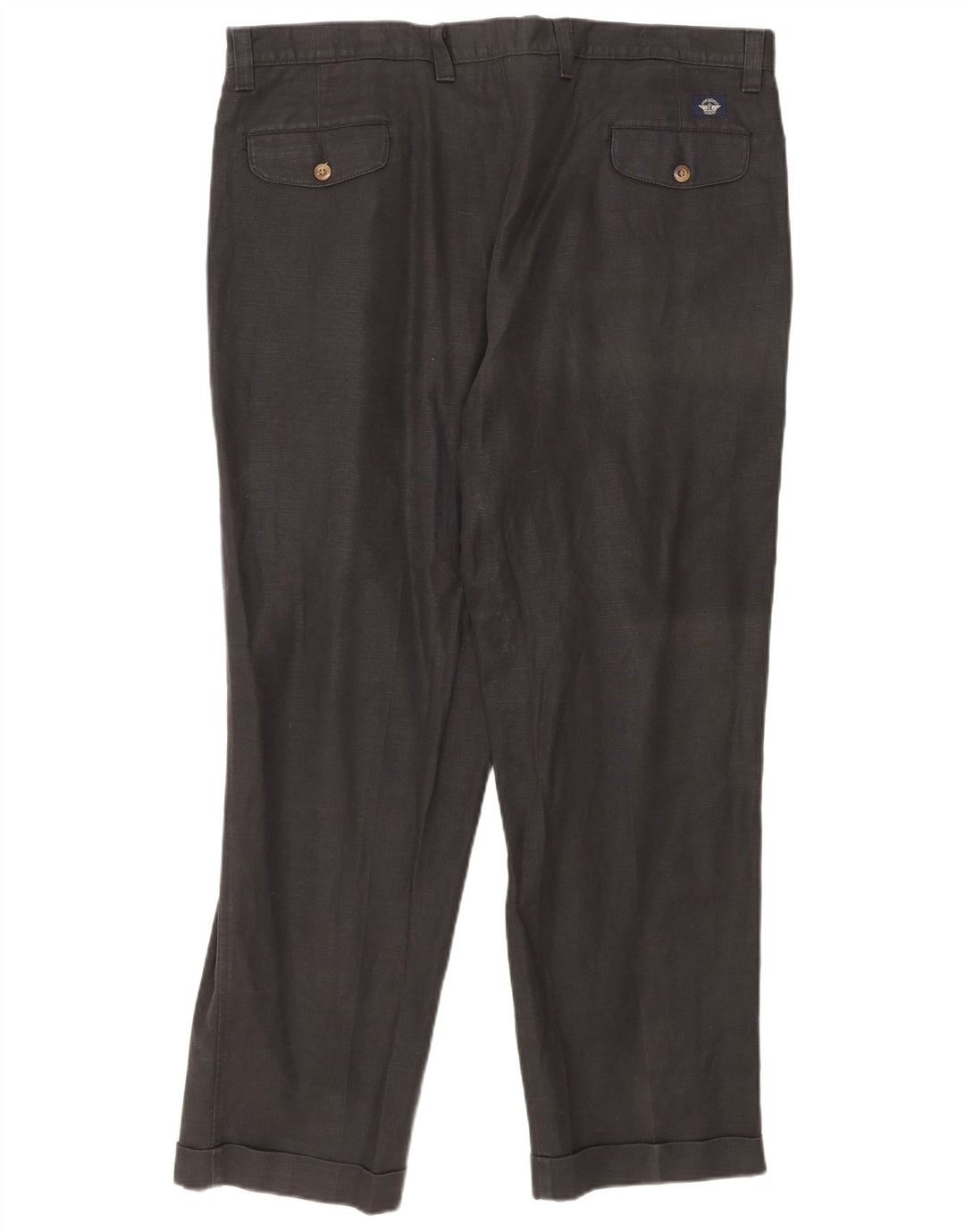 Pantaloni chino con pegging da uomo Dockers W40 L30 in lino nero