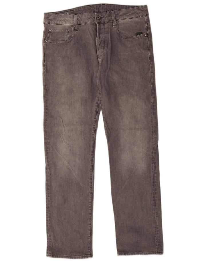 Jeans dritti da uomo G-Star W32 L32 cotone grigio