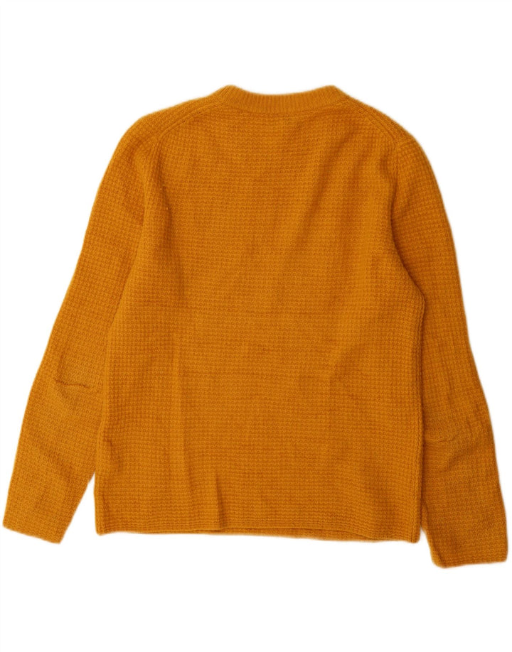 Maglione girocollo da uomo Jigsaw piccolo in lana arancione