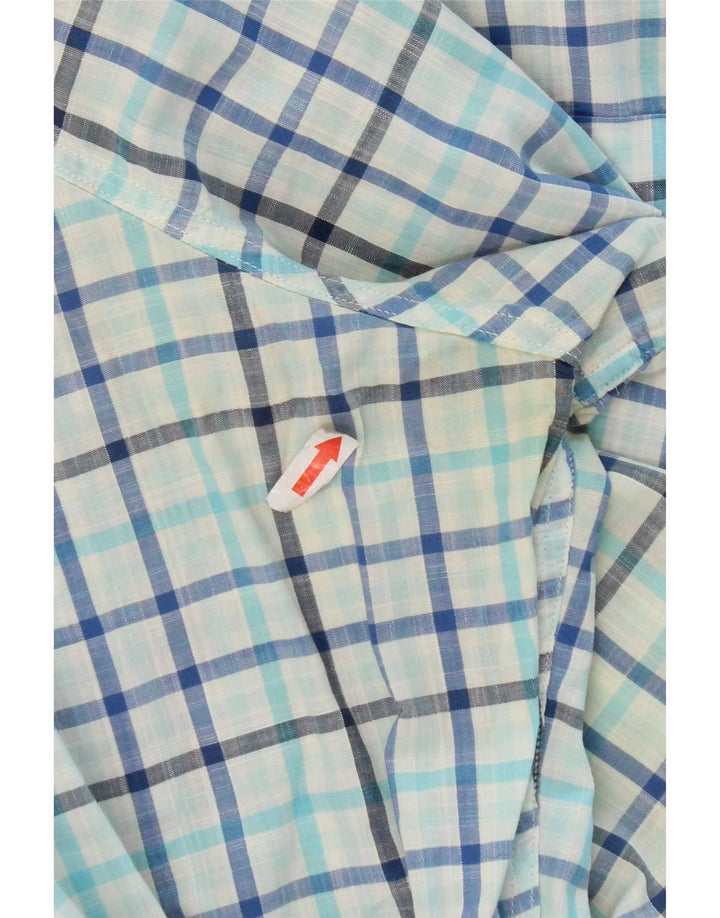 Camicia da uomo Nautica vestibilità classica in cotone a quadri blu medio