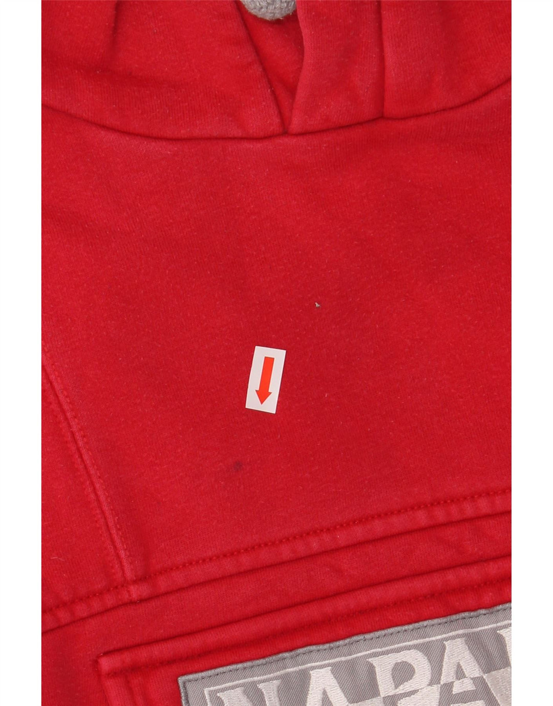 Maglione con cappuccio grafico da uomo NAPAPIJRI in cotone rosso medio