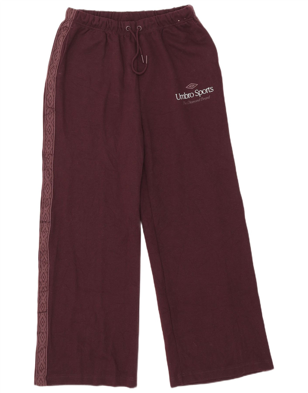 Pantaloni da tuta con grafica da donna Umbro UK 14 Large Bordeaux Poliestere