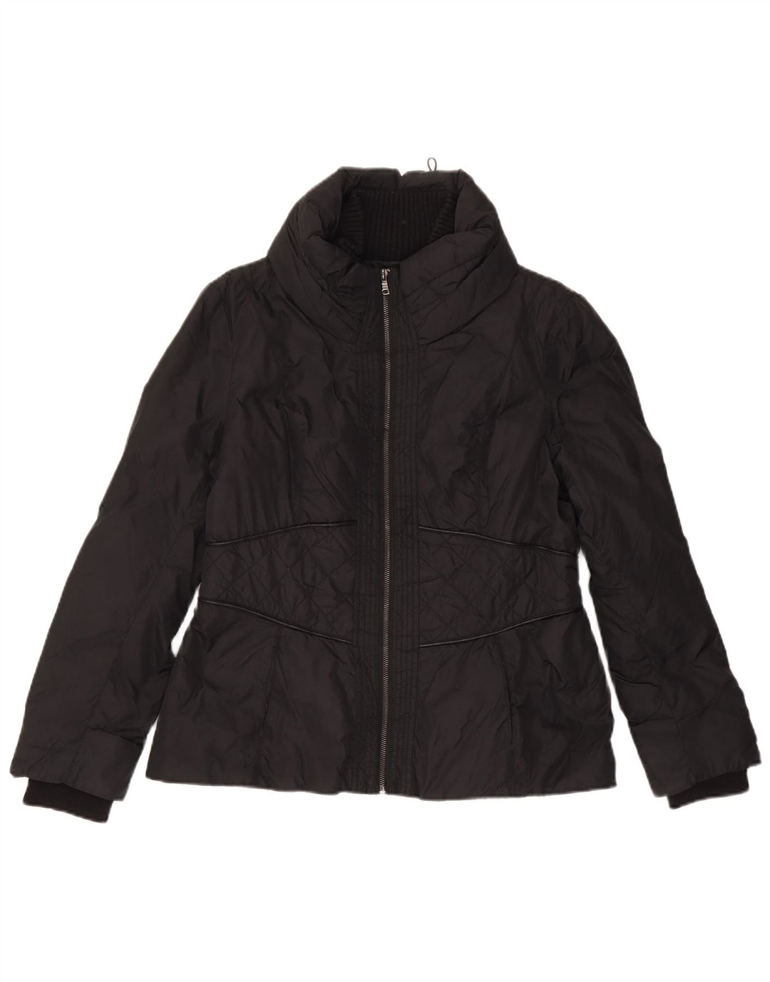 Giacca trapuntata da donna Zara UK 18 XL poliestere nero