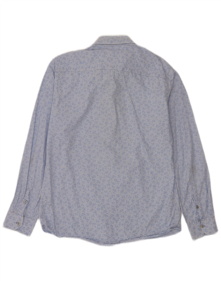 Crew Clothing Camicia da uomo in cotone floreale blu medio