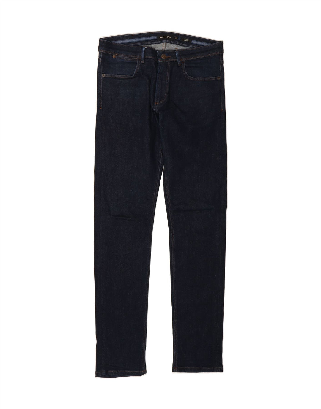 MASSIMO DUTTI Mens Slim Jeans EU 40 Medium W31 L34 Navy Blue Vintage Massimo Dutti and Second-Hand Massimo Dutti from Messina Hembry 