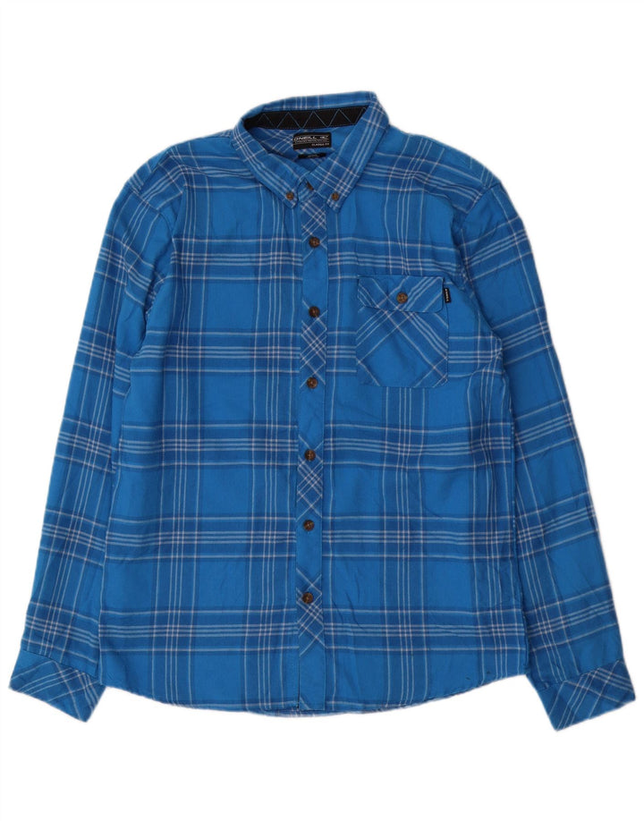 Camicia da uomo in flanella dal taglio classico O'Neill in cotone a quadri blu medio
