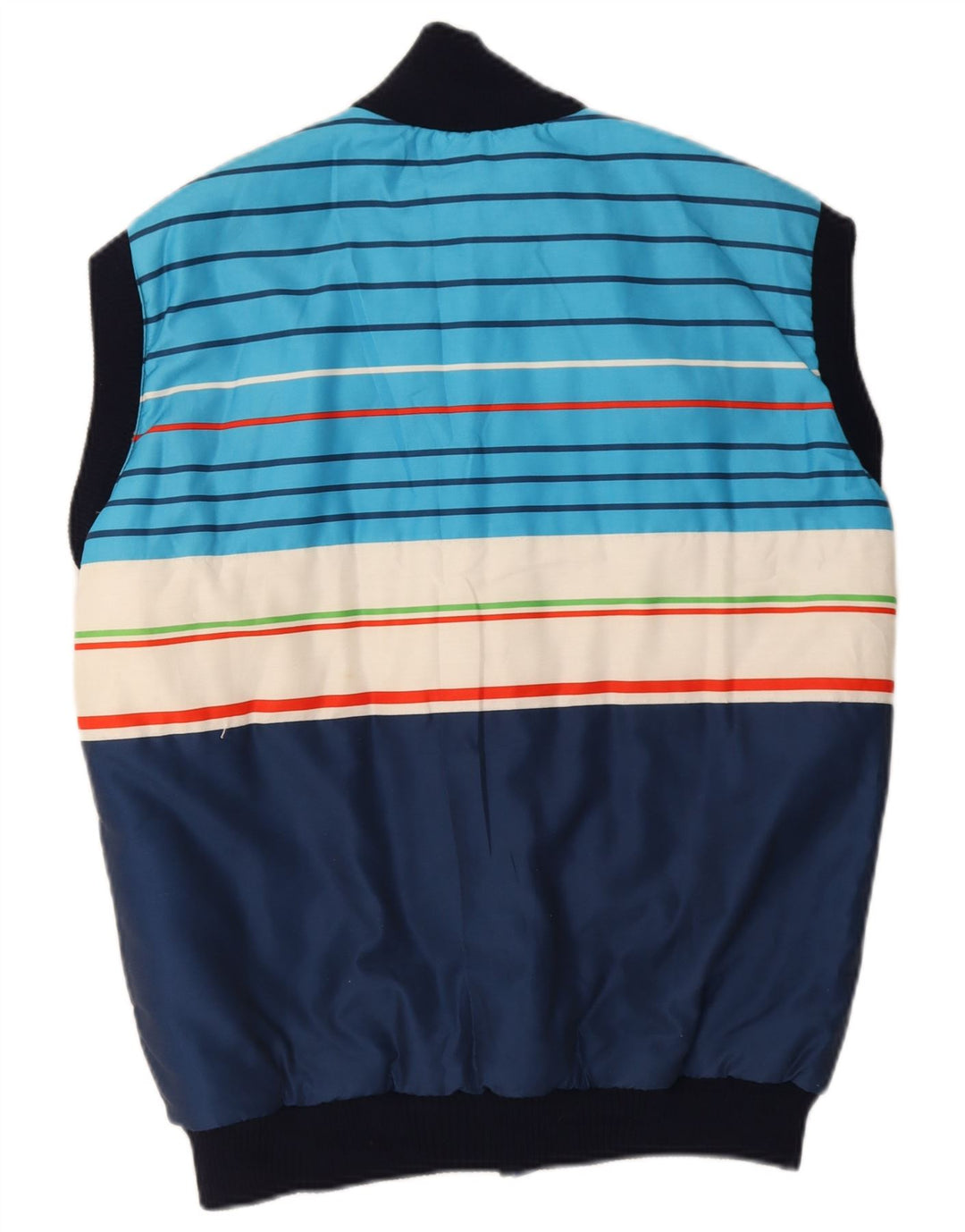 Gilet imbottito da uomo Azzurra UK 40 Large Blu Navy Colourblock Poliestere