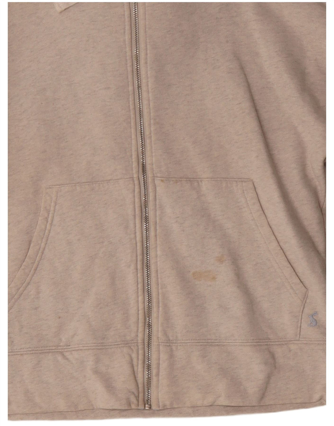 Joules, maglione con cappuccio e zip oversize da donna, UK 10, piccolo in poliestere beige