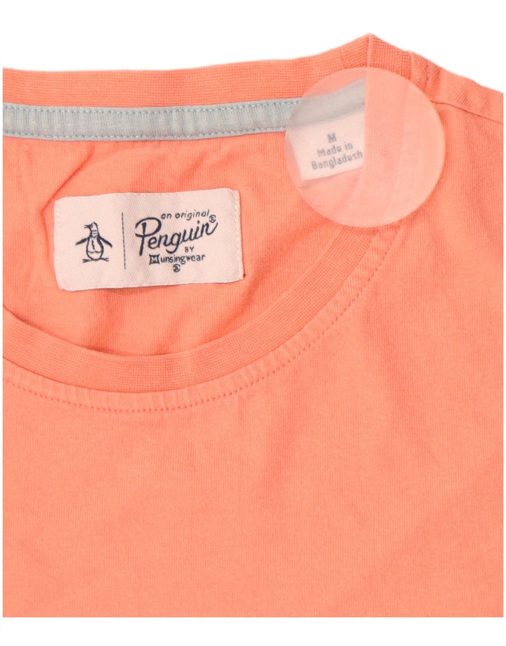 T-shirt da uomo Penguin Top in cotone rosa medio