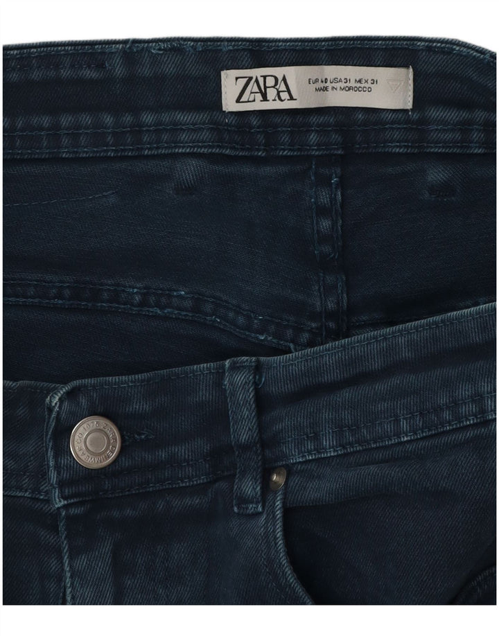 Pantaloncini di jeans da uomo Zara EU 40 medi W31 cotone blu navy