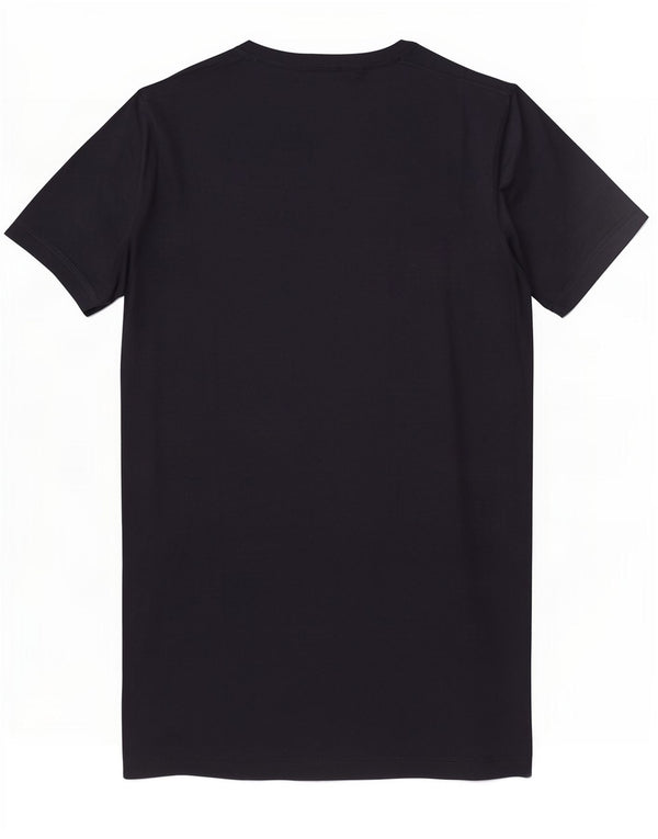 T-shirt grafica da uomo Hollister Top Small in cotone blu navy
