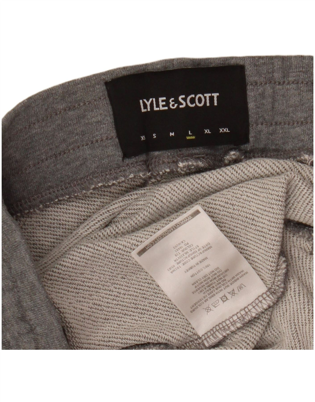 Pantaloni da tuta da uomo LYLE & SCOTT Joggers grandi in cotone grigio