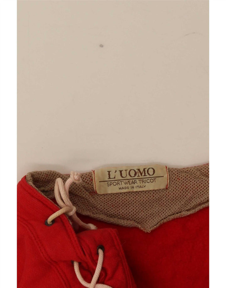 Felpa corta da donna L'Uomo UK 16 Large Red Colourblock