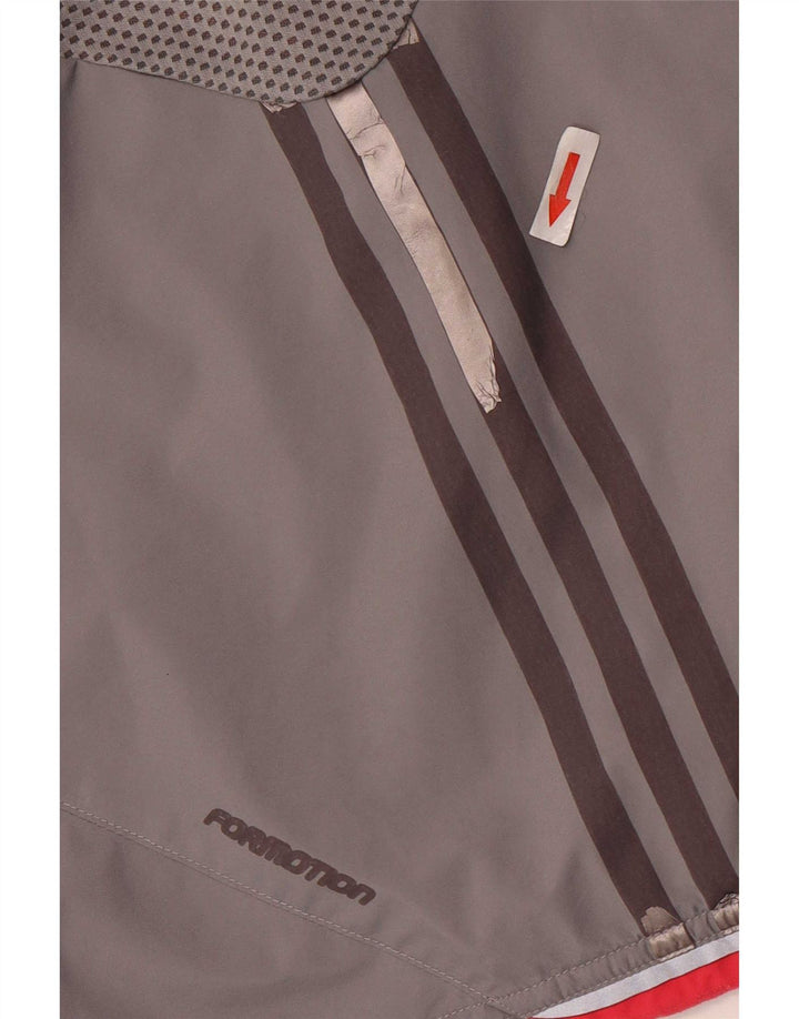 Giacca da tuta da donna Adidas UK 16 Large Grigio Colourblock Poliestere