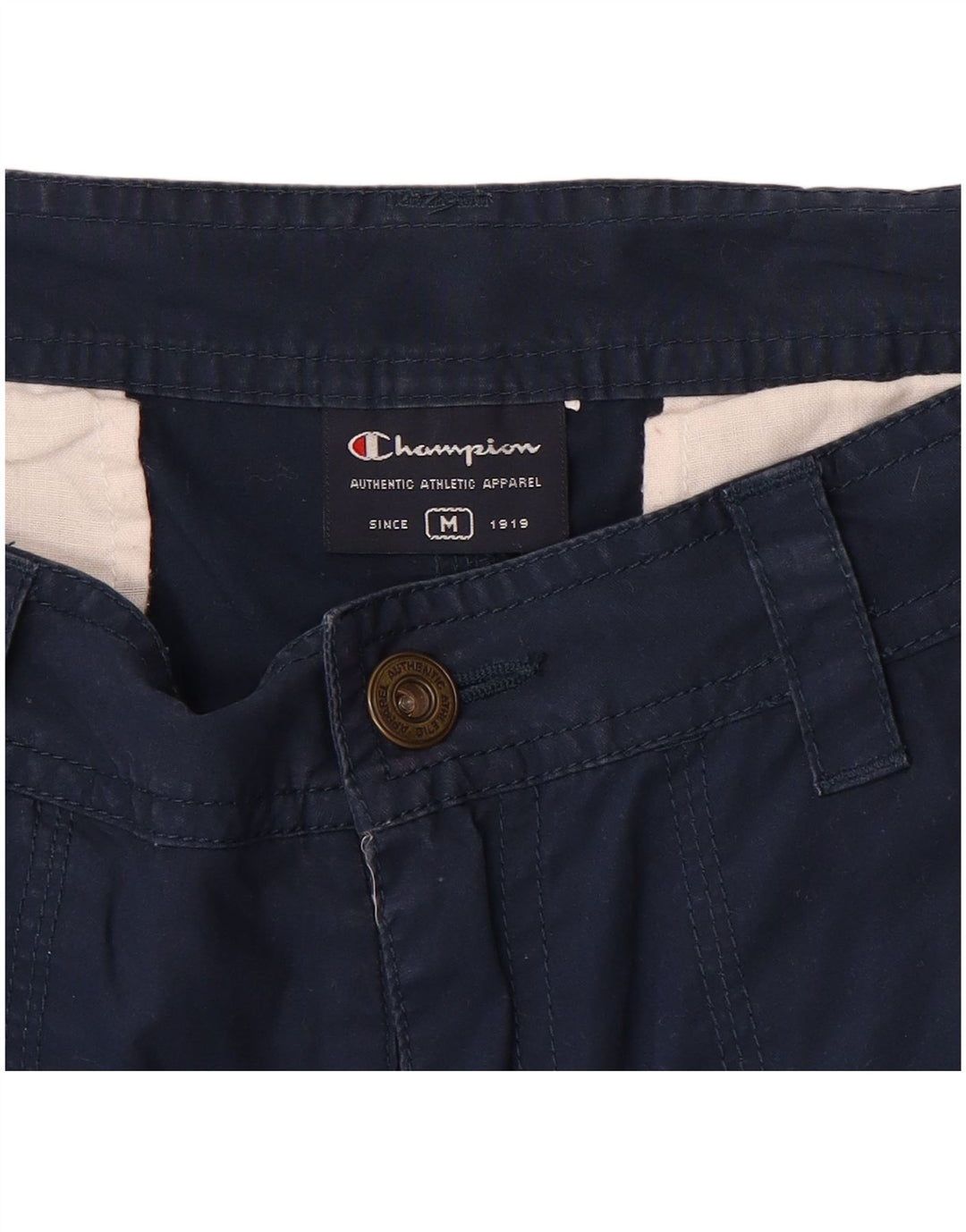 Pantaloncini chino a vita bassa da donna Champion medi W30 blu navy