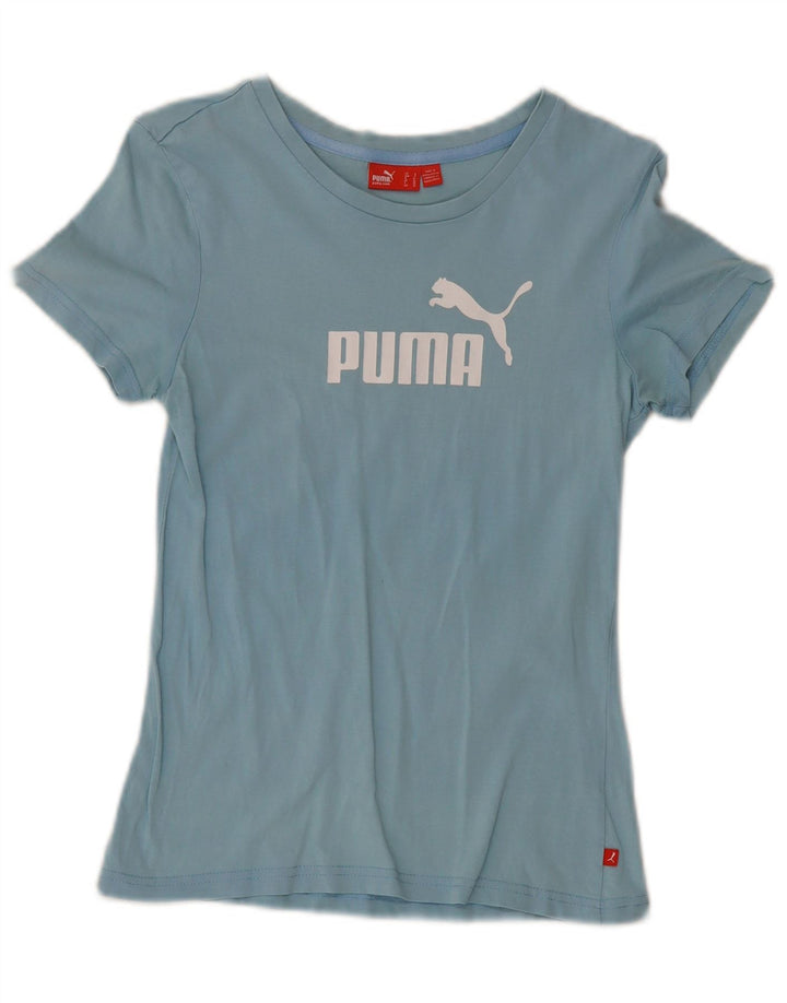 T-shirt grafica da donna Puma UK 10 piccola blu