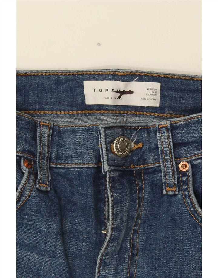 Jeans svasati Jamie da donna Topshop W28 L30 blu navy